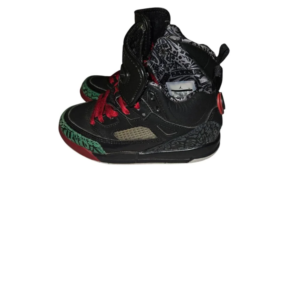 Nike Air Jordan Spizike Black Varsity Red Classic Green 317700-026 Size 11C